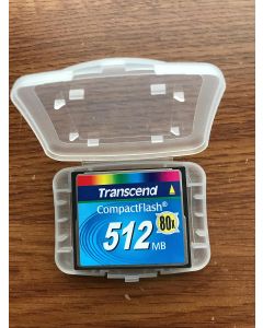 Transcend 512 MB 80x CF Flash Memory Card 512 MB 80x CF Type I Compact Flash TS512MCF80